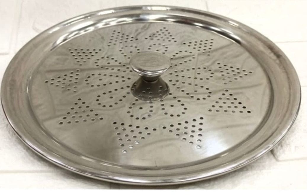 Stainless Steel Top Cover, Pot Tope Strainer Lid, Perforated Pots Pans Cover, Dekchi Pot Cover, Kitchen Cookware Cover Lid Stainless Steel Top Cover, Pot Tope Strainer Lid, Perforated Pots Pans Cover, Dekchi Pot Cover, Kitchen Cookware Cover Lid